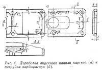 Рис. 4. Доработка впускного канала картера