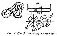 Рис. 4. Скоба по типу клеванта