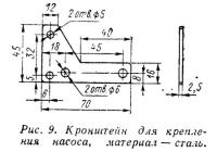 Рис. 9. Кронштейн для крепления насоса