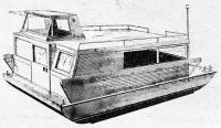 Рисунок готовой плавучей дачи