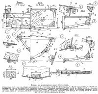 Сечения по шпангоутам и узлы конструкции