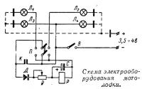 Схема электрооборудования мотолодки