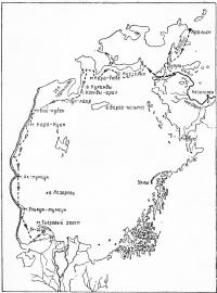 Схема маршрута нашего плавания по Аральскому морю