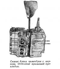Снятие блока цилиндров с картера