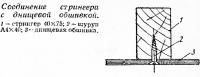 Соединение стрингера с днищевой обшивкой