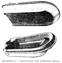 «Спортиак-1» с кронштейном для подвесного мотора