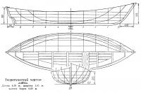 Теоретический чертеж лодки