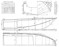 Теоретический чертеж мотолодки