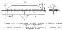 Типовой узел подкрепления изнутри корпуса в районах стыков наружных стрингеров