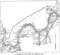 Туристская карта-схема южной части Ладожского озера