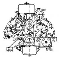 Вид двигателя сбоку