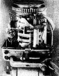 Вид мотора спереди