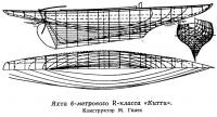 Яхта 6-метрового R-класса «Китти». Конструктор М. Гнлес