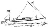 «Абель Аббот Лоу» под парусами. Рисунок того времени из американского журнала «Yachting»