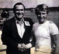Чемпион Европы 1982 г. Андрей Берницын (справа) и тренер Владимир Воякин