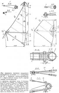 Два варианта типового парусного вооружения «Стриж»