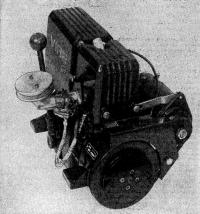 Двигатель «Вире-7». Вид со стороны шкива ручного стартера