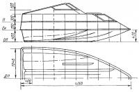 Эскиз обводов и общего вида лодки