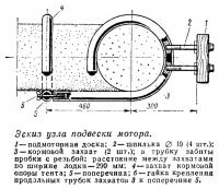 Эскиз узла подвески мотора