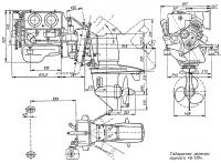 Габаритные размеры агрегата «Б-130»