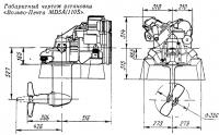 Габаритный чертеж установки «Вольво-Пента MD5A/110S»