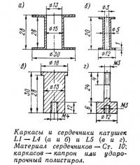 Каркасы и сердечники катушек