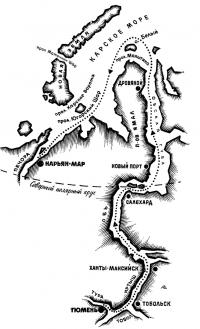 Карта маршрута плавания