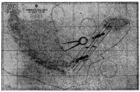 Карта Найоми с прокладкой пути «Экспресс-крусэйдера» вокруг мыса Горн