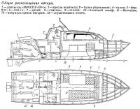 Общее расположение катера