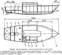 Общее расположение яхты-компромисса «Эллада»