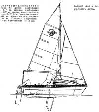 Общий вид и парусность яхты