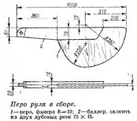 Перо руля в сборе