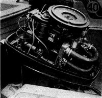 Подвесной мотор «Терхи-40» со снятым капотом