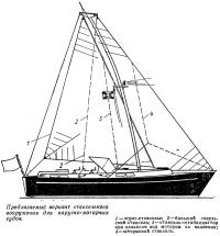 Предлагаемый вариант стаксельного вооружения для парусно-моторных судов