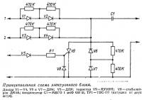 Принципиальная схема электронного блока