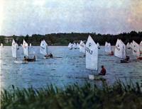 Регата «Оптимист» на озере Харку в июне 1982 года