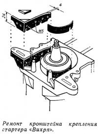 Ремонт кронштейна крепления стартера «Вихря»