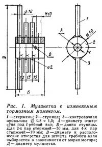 Рис. 1. Мулинетка с изменяемым тормозным моментом