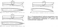 Рис. 1. Схематический вид моделей катамаранов, испытанных в Мичиганском университете