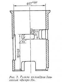 Рис. 2. Гильза цилиндров двигателя «Вихрь-М»