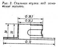 Рис. 2. Стальная втулка под основание магнето