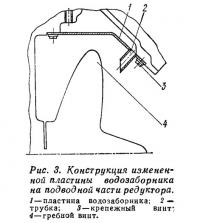 Рис. 3. Конструкция измененной пластины водозаборника