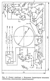 Рис. 3. Плата прибора с деталями