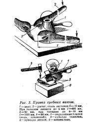 Рис. 3. Правка гребных винтов