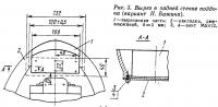 Рис. 3. Вырез в задней стенке поддона