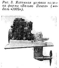 Рис. 3. Яхтенная угловая колонка фирмы «Вольво Пента» (модель «100S»)