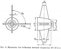 Рис. 4. Мулинетка для подвесных моторов мощностью 20—25 л. с.