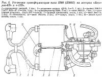 Рис. 5. Установка трансформаторов типа Б300 (Б300Б)