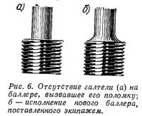 Рис. 6. Отсутствие галтели на баллере, вызвавшее его поломку