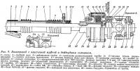 Рис. 9. Валопровод с эластичной муфтой и дейдвудным сальником